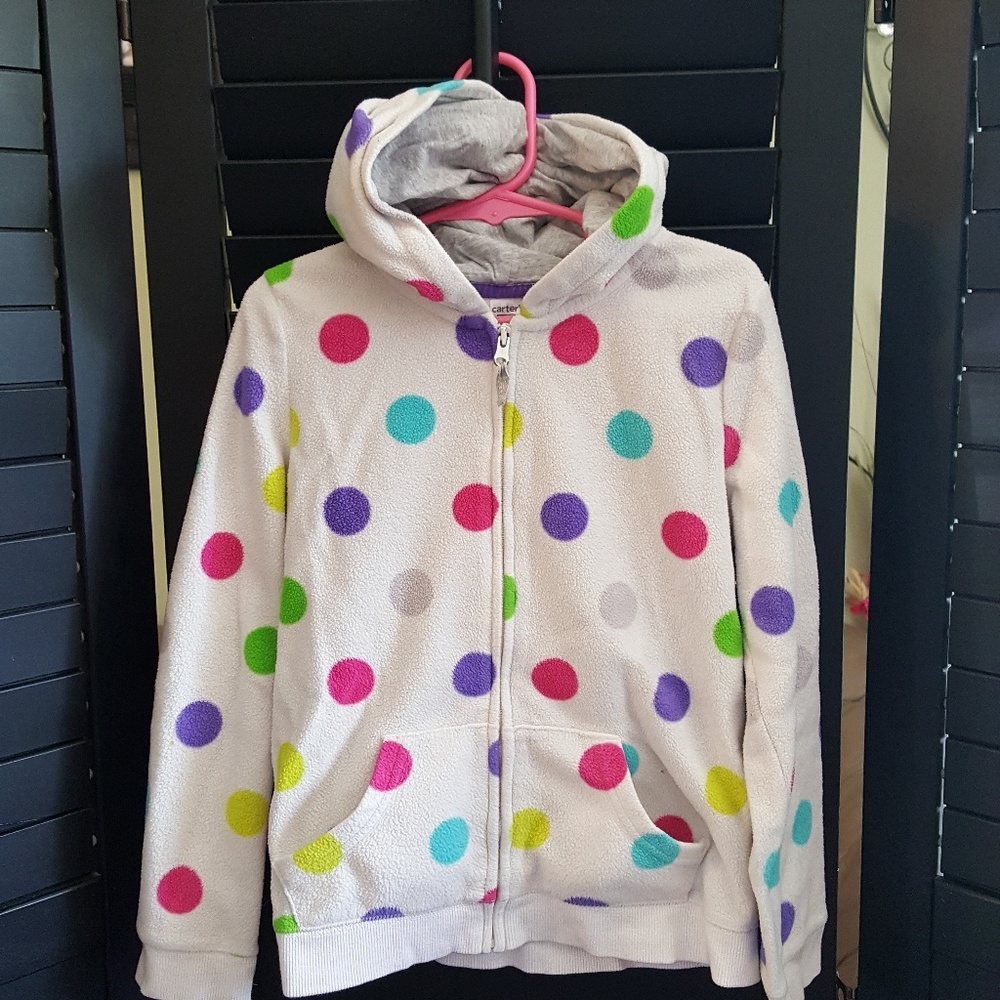 Carter's Girls sz 6x zip up hoodie